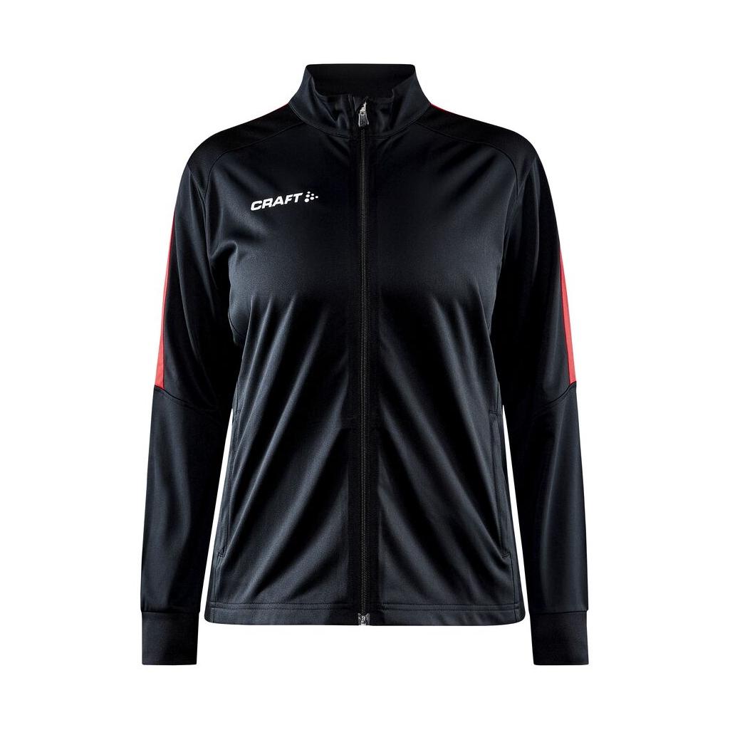 Progress Jacket W - Black/Bright Red - Front