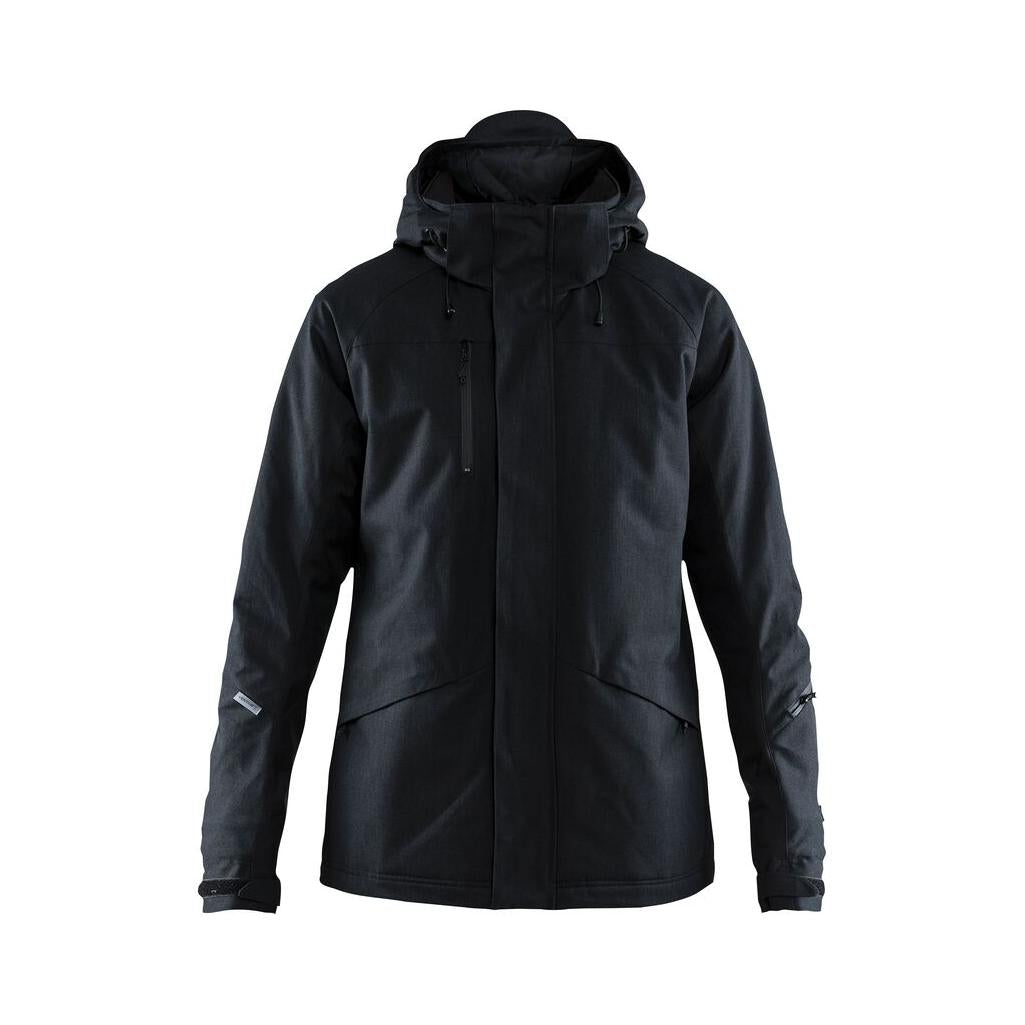 Mountain Padded Jkt M - Black Melange/Black - Front