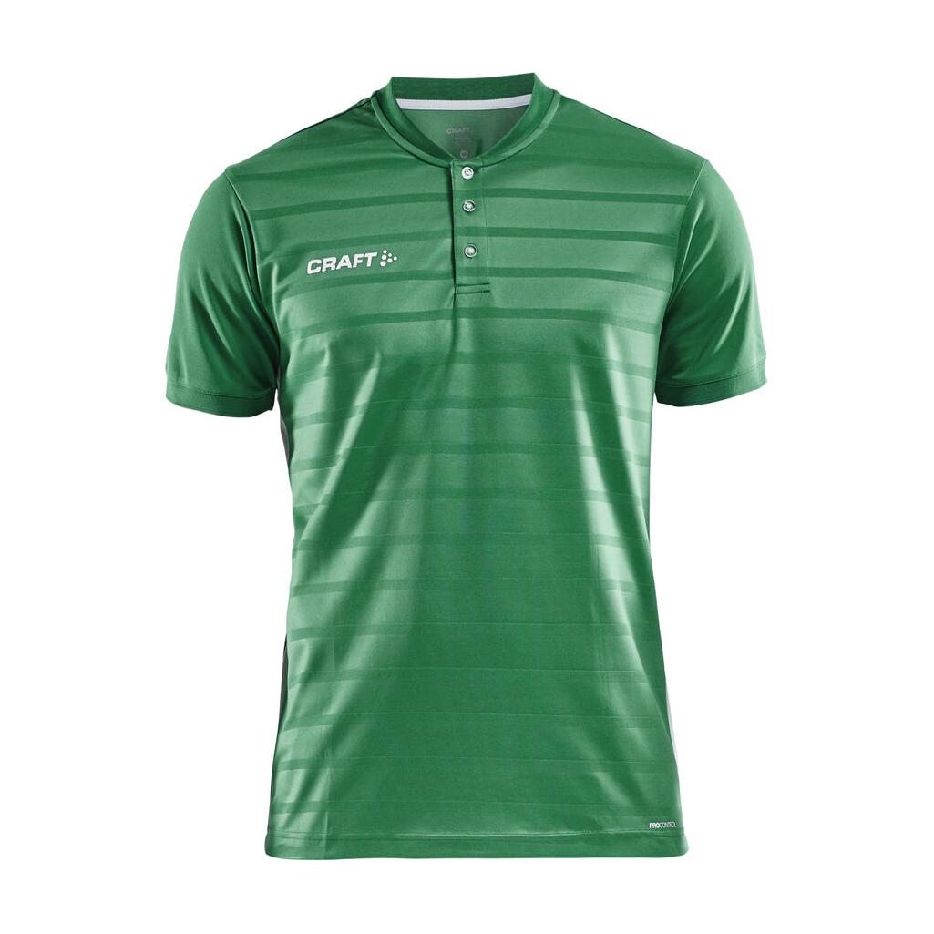 Pro Control Button Jersey M - Green/White - Front