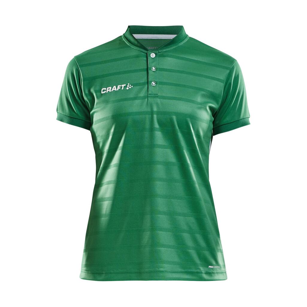 Pro Control Button Jersey W - Green/White - Front