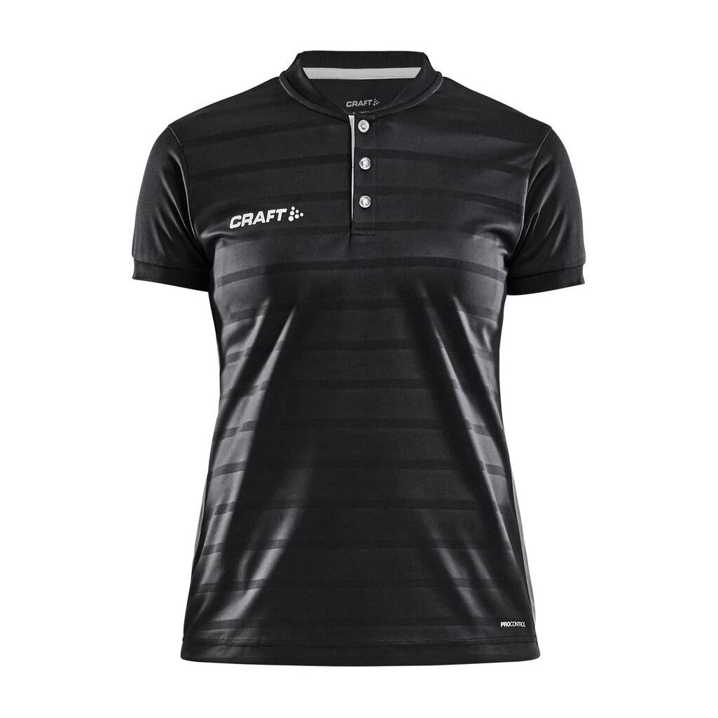 Pro Control Button Jersey W - Black/White - Front