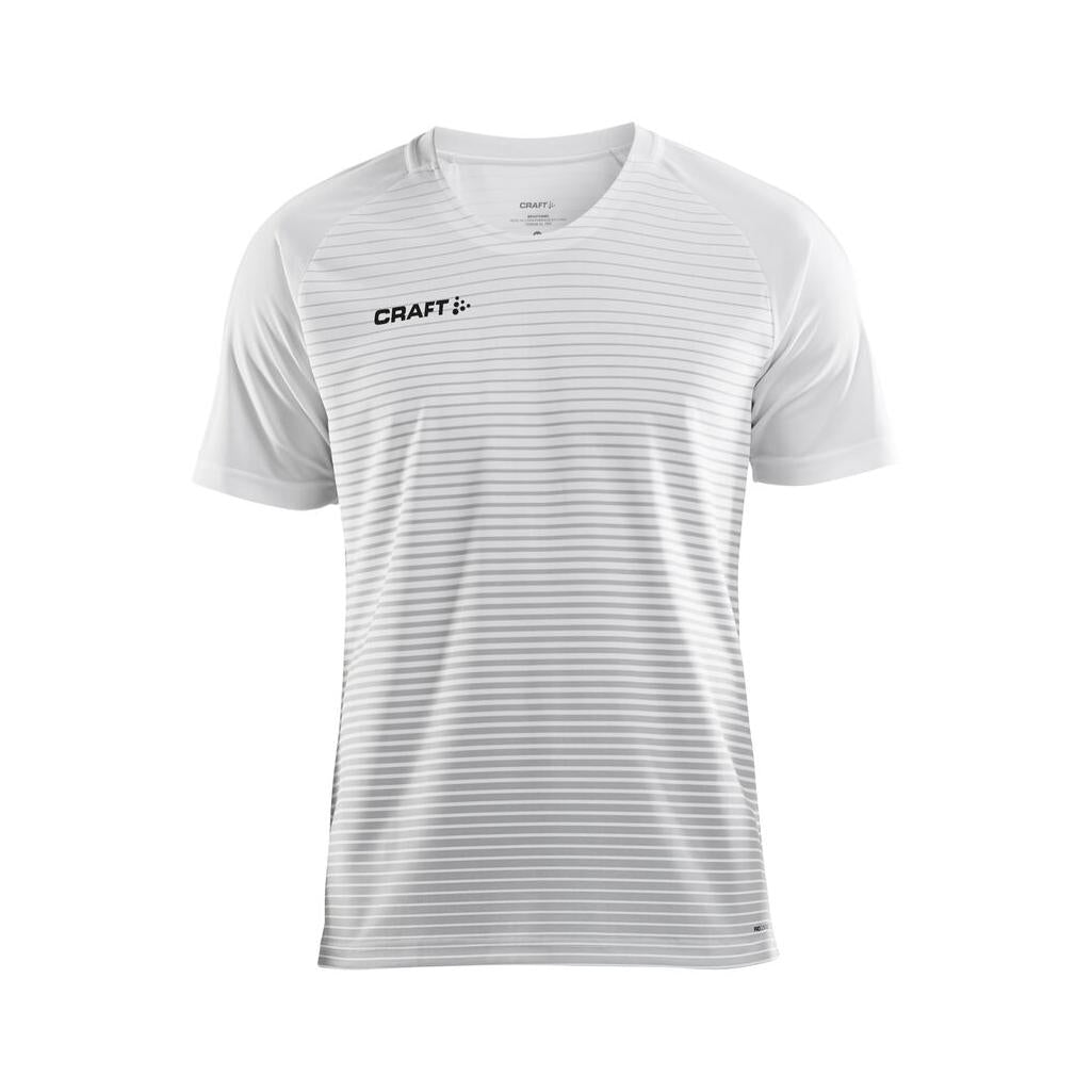 Pro Control Stripe Jersey M - White/Silver - Front