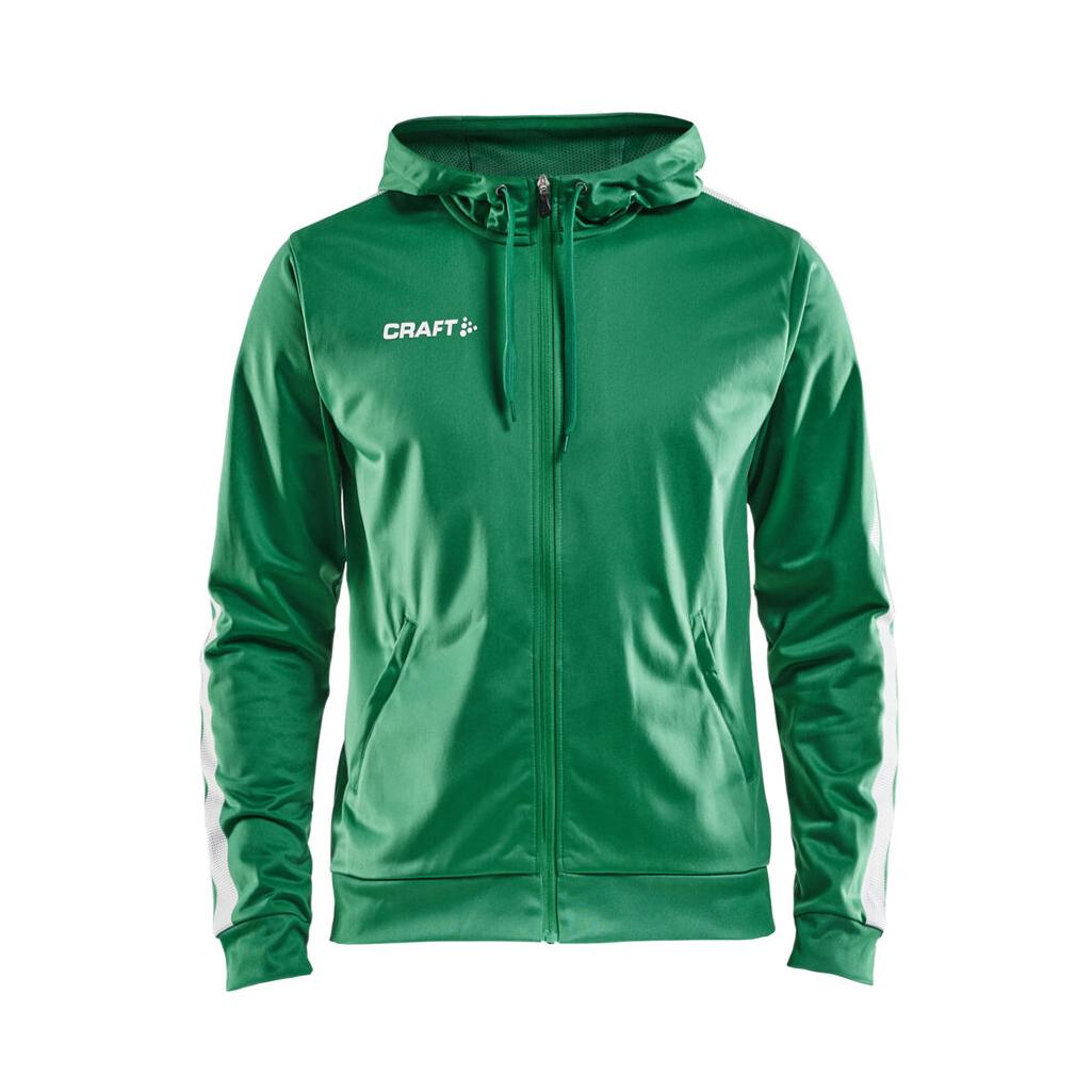 Pro Control Hood Jacket M - Green/White - Front