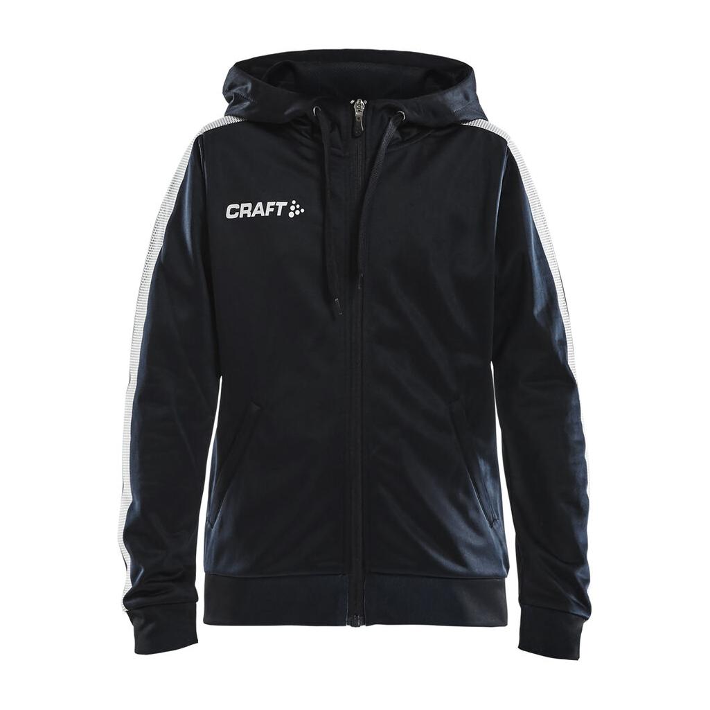 Pro Control Hood Jacket Jr - Black/White - Front