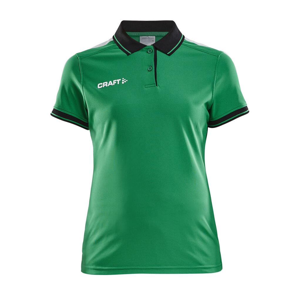 Pro Control Poloshirt W - Green/Black - Closeup 6