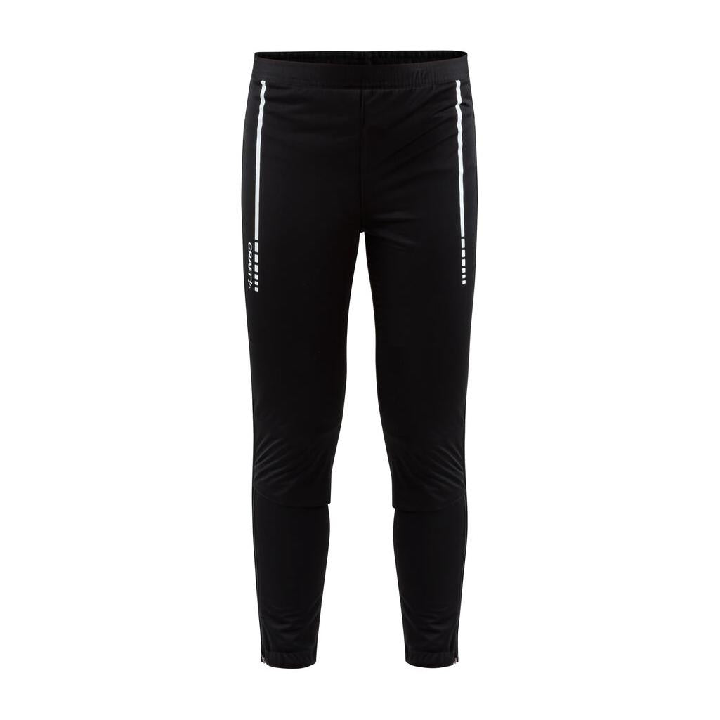Warm Club 3/4 Zip Pants Jr - Black - Front