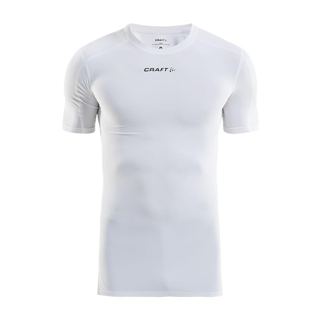 Pro Control Compression Tee Un - White - Front