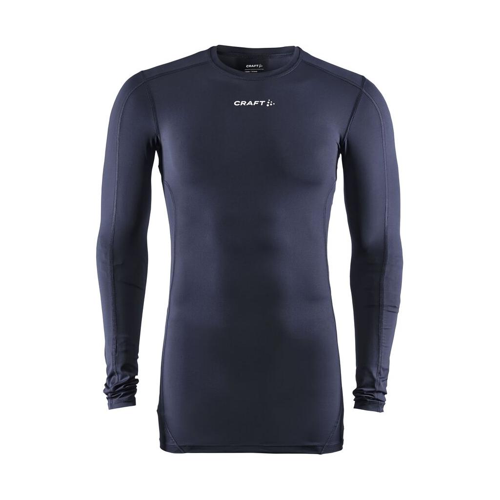Pro C Compression Long Sle Un - Navy - Front