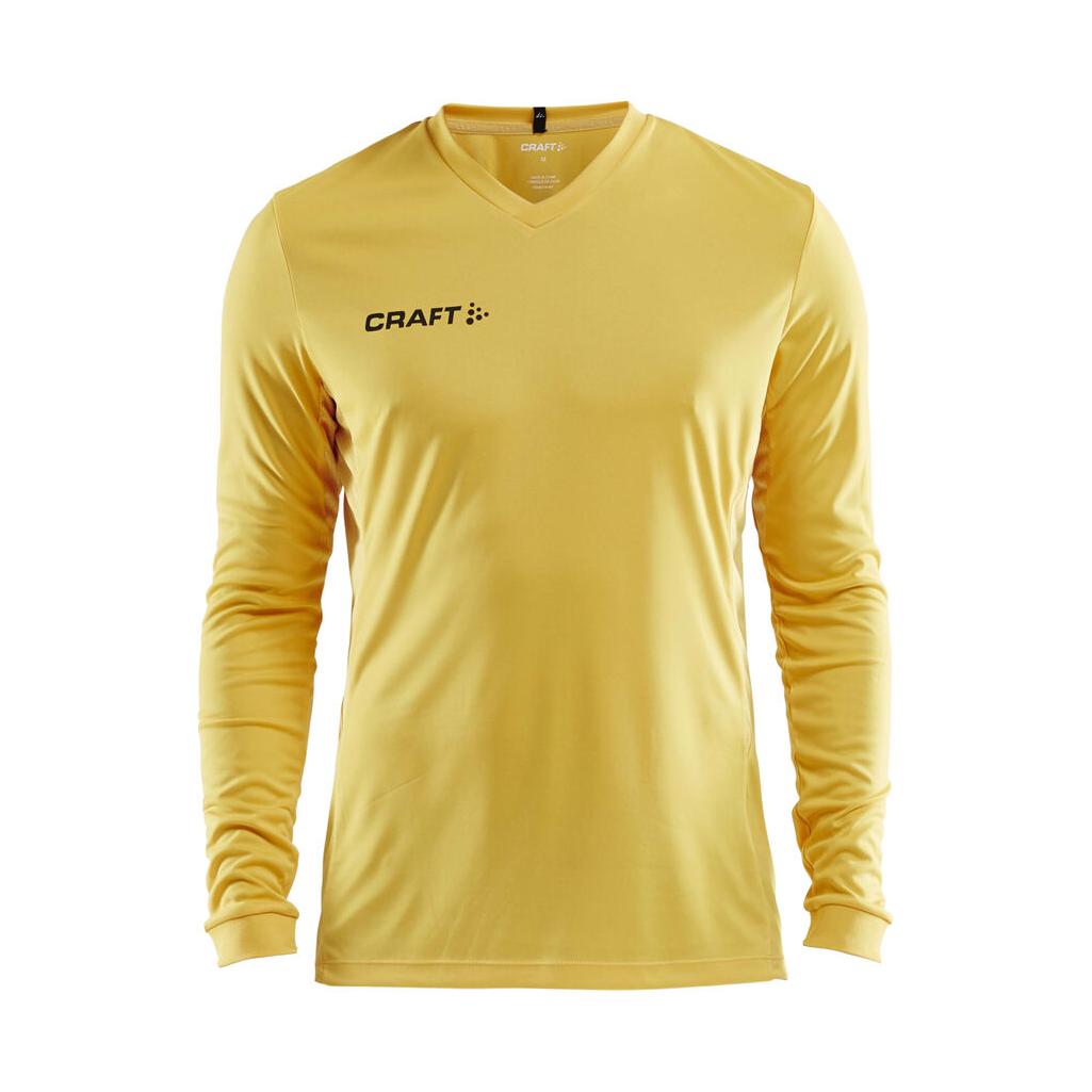 Squad Go Jersey Solid Ls M - Yellow - Front