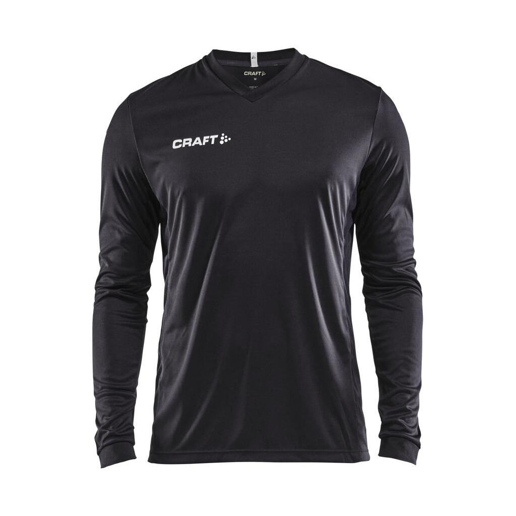 Squad Go Jersey Solid Ls M - Black - Front