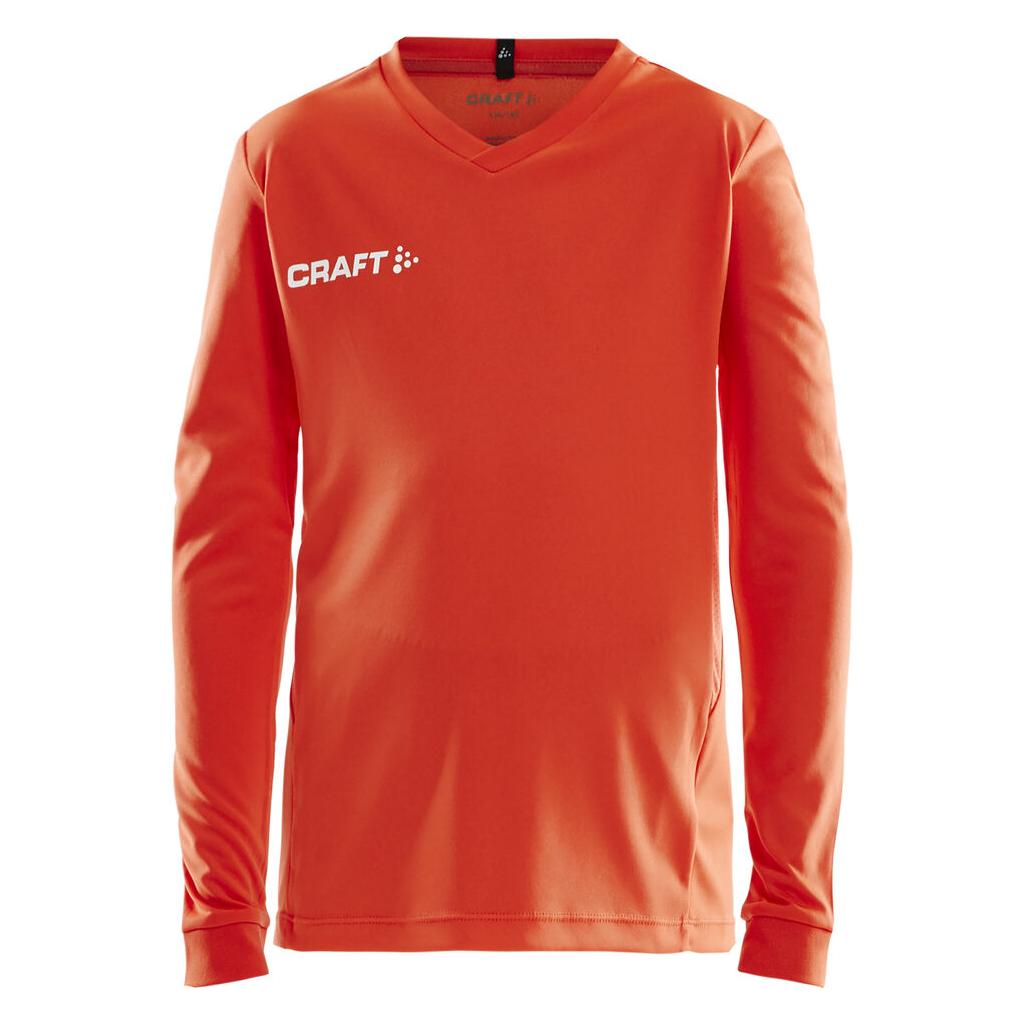 Squad Go Jersey Solid Ls Jr - Orange - Front