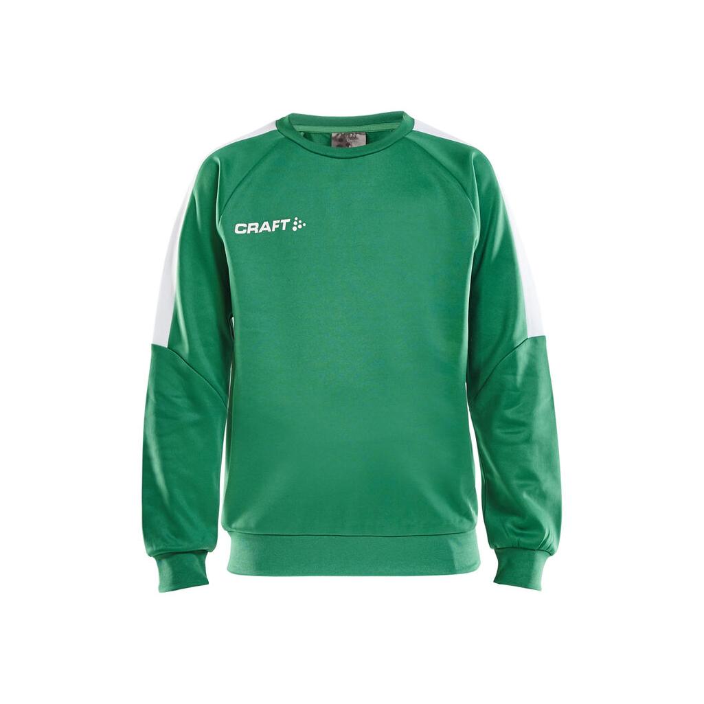 Progress R-Neck Sweater Jr - Green/White - Front
