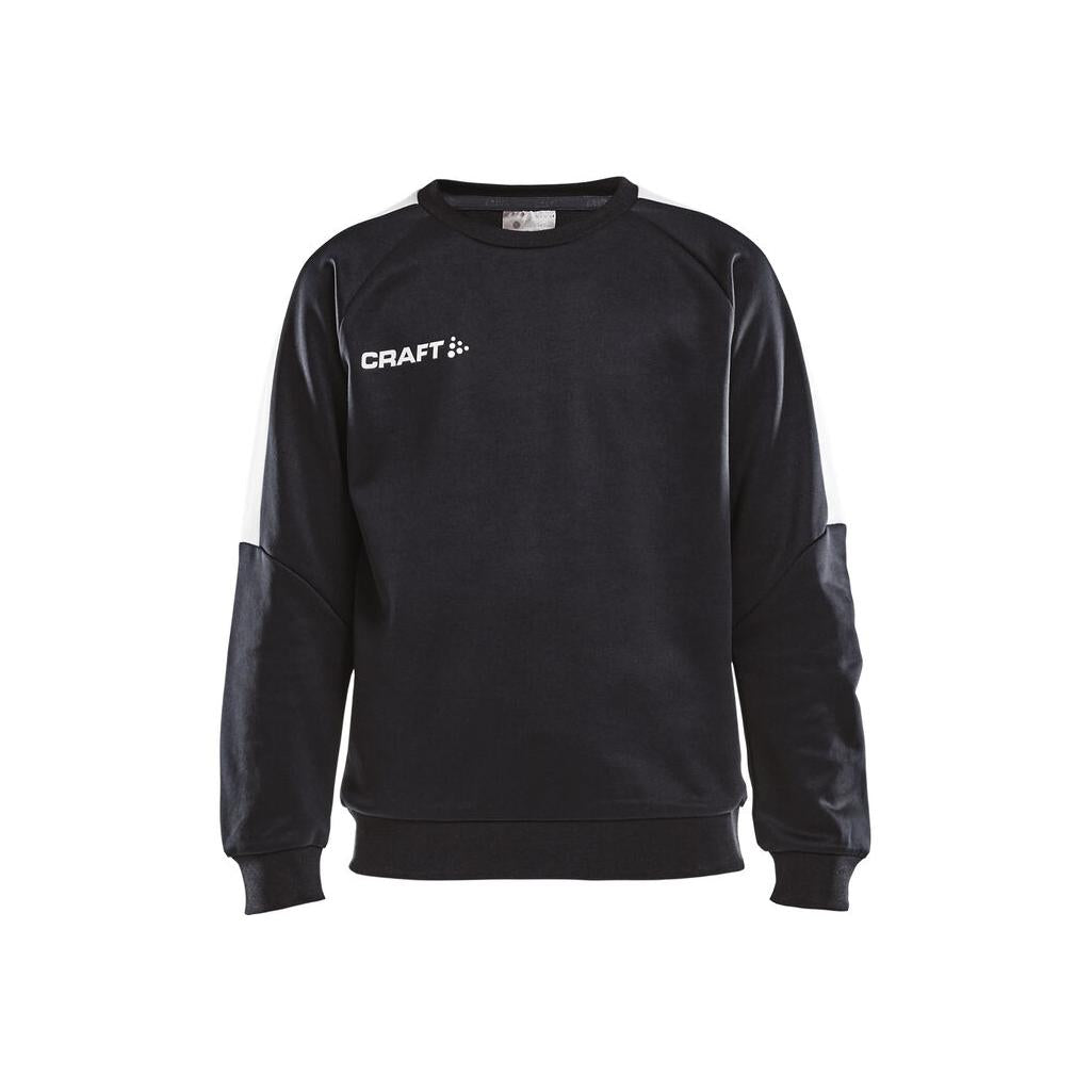 Progress R-Neck Sweater Jr - Black/White - Front