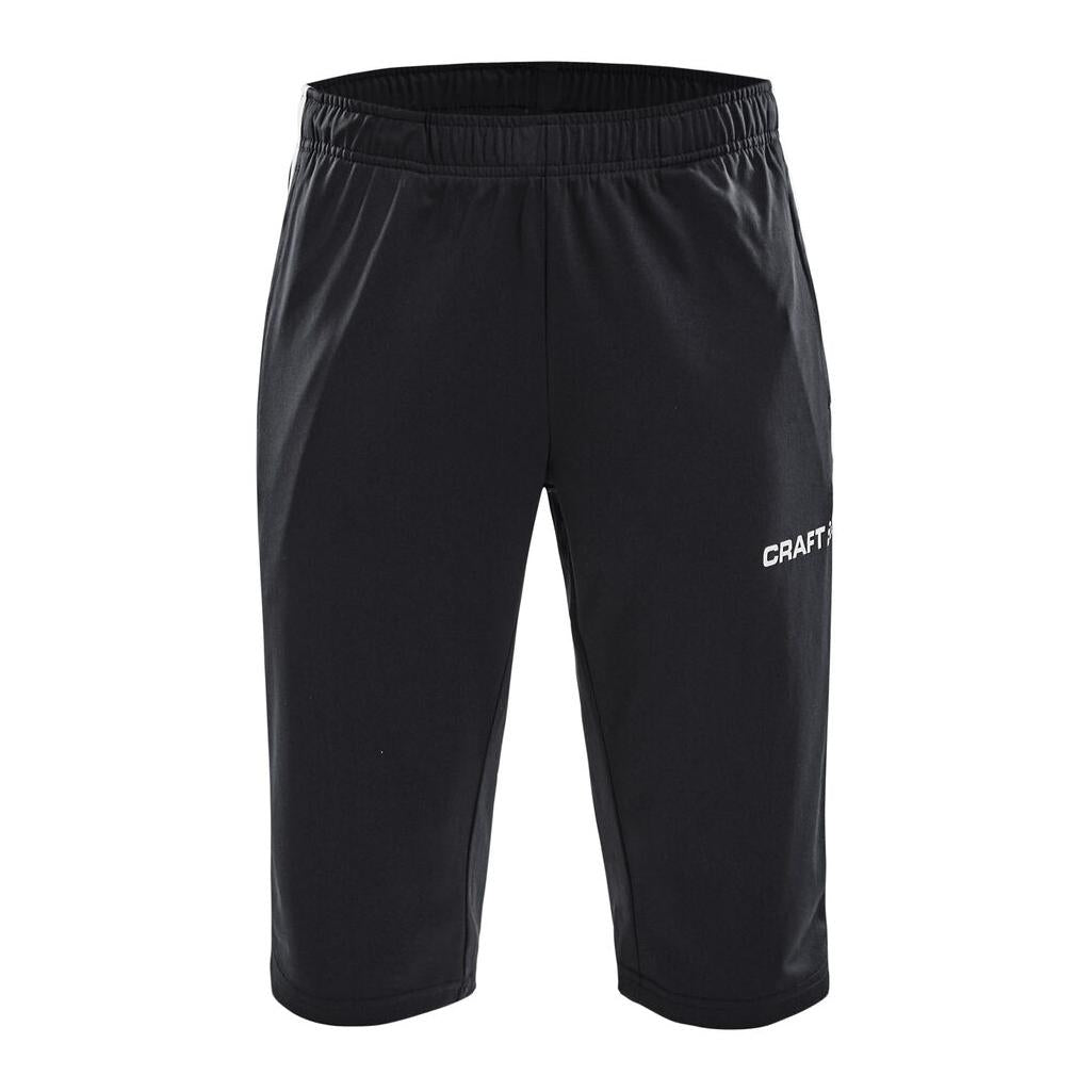 Progress 3/4 Pants W - Black/White - Front