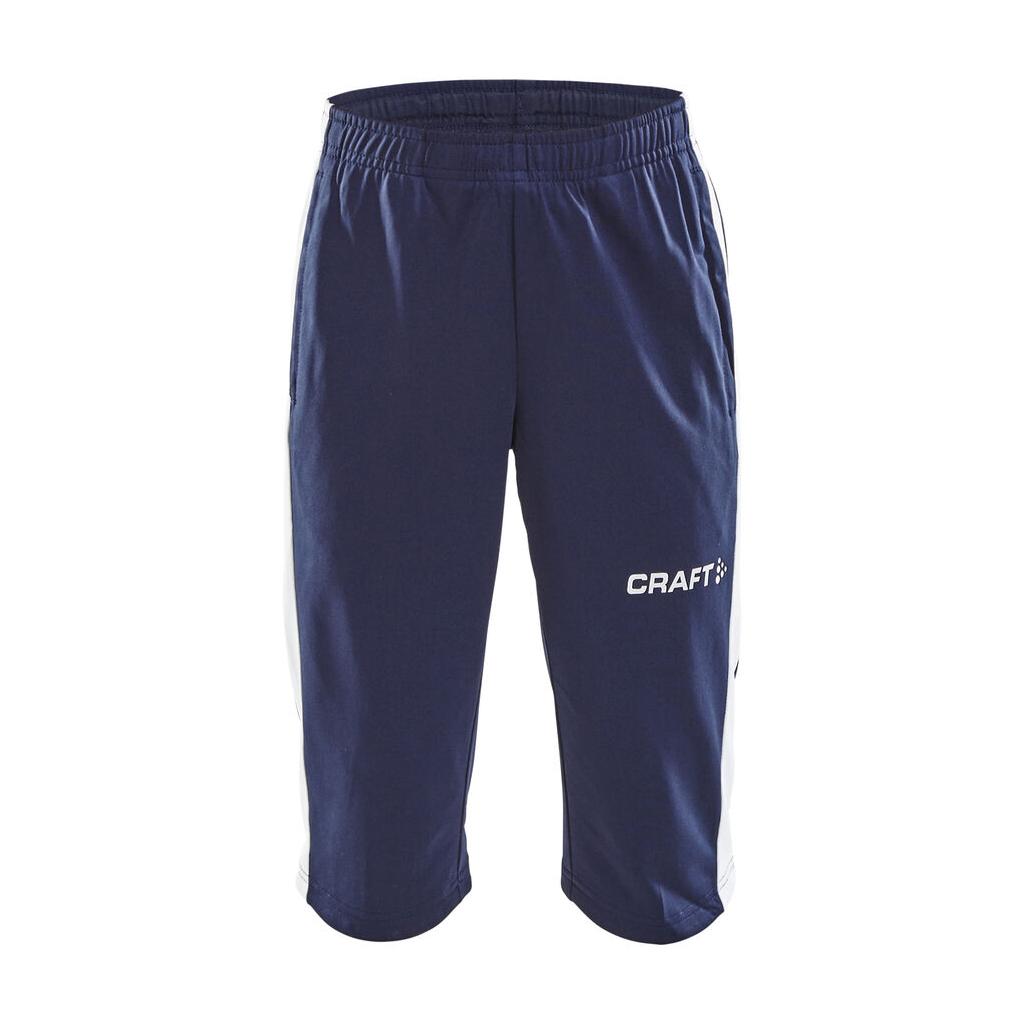 Progress 3/4 Pants Jr - Navy/White - Front