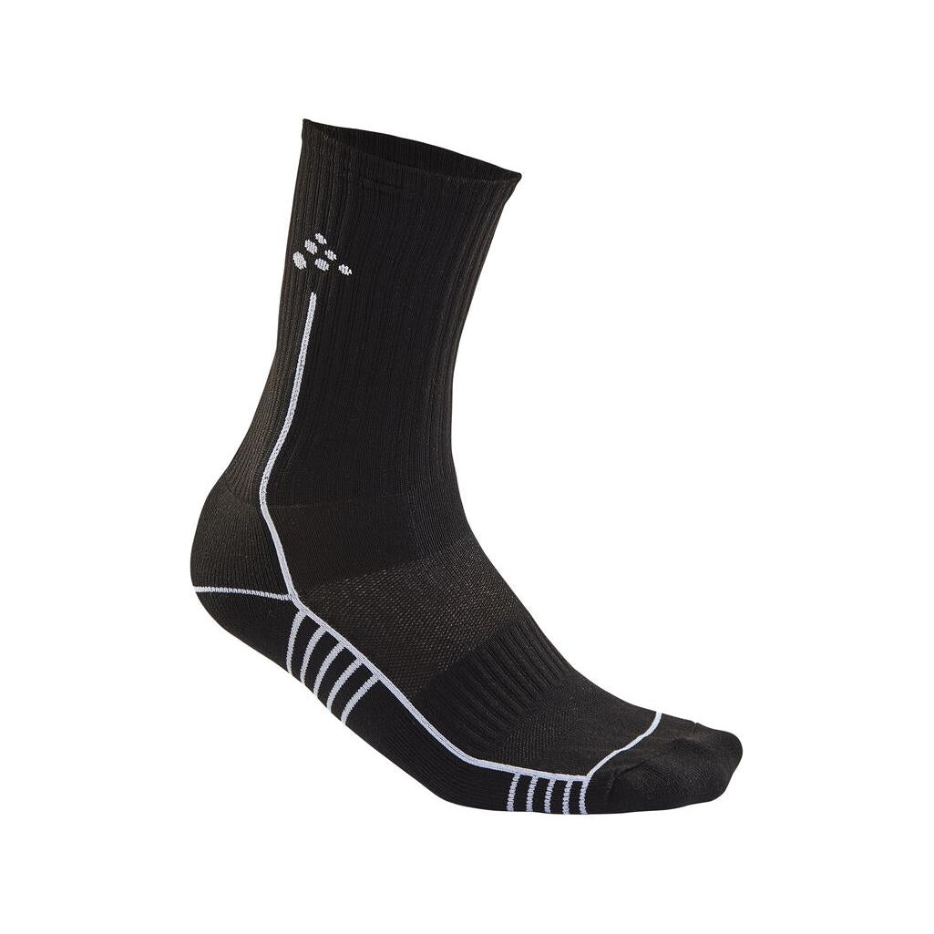 Progress Mid Sock - Black - Front