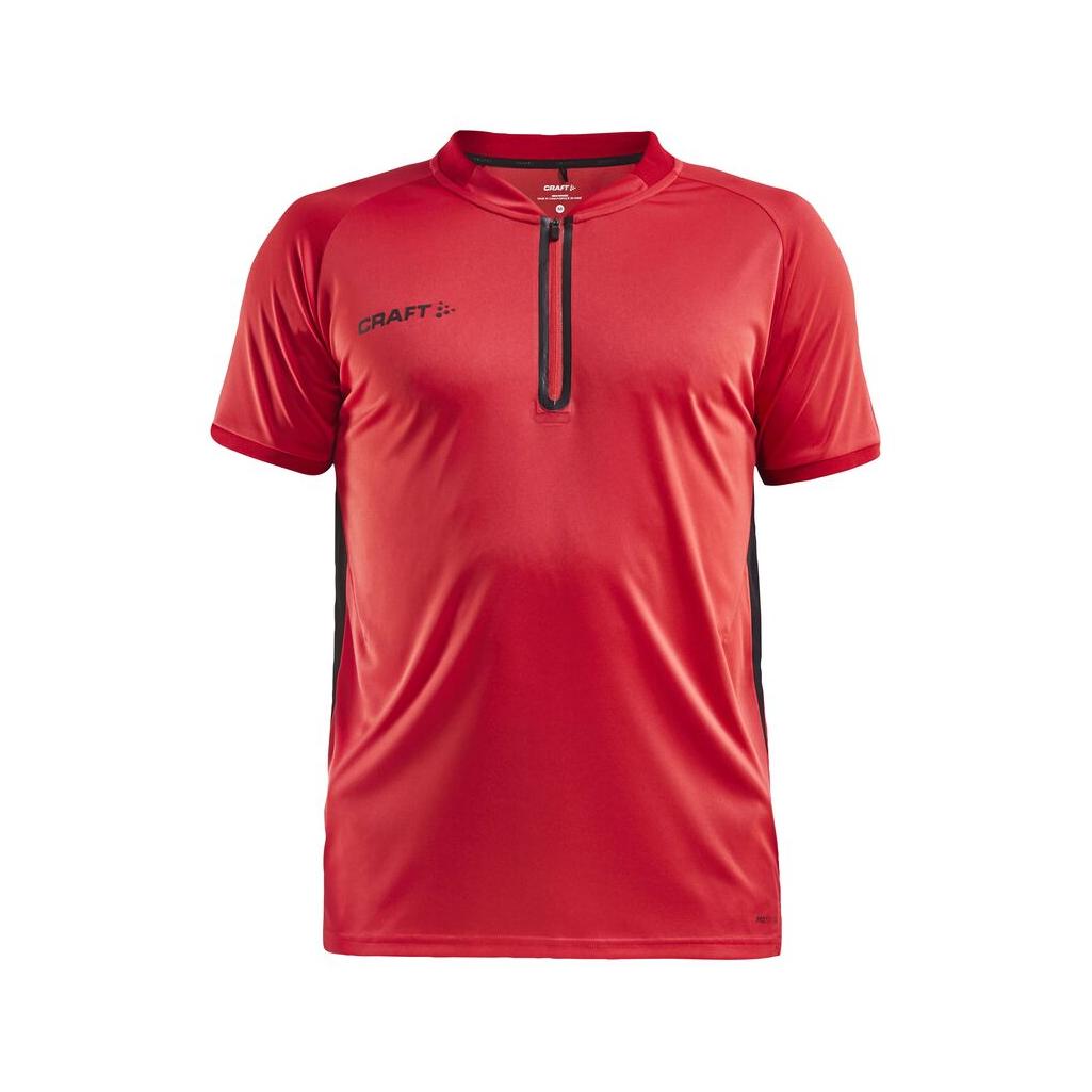Pro Control Impact Polo M - Red/Black - Front