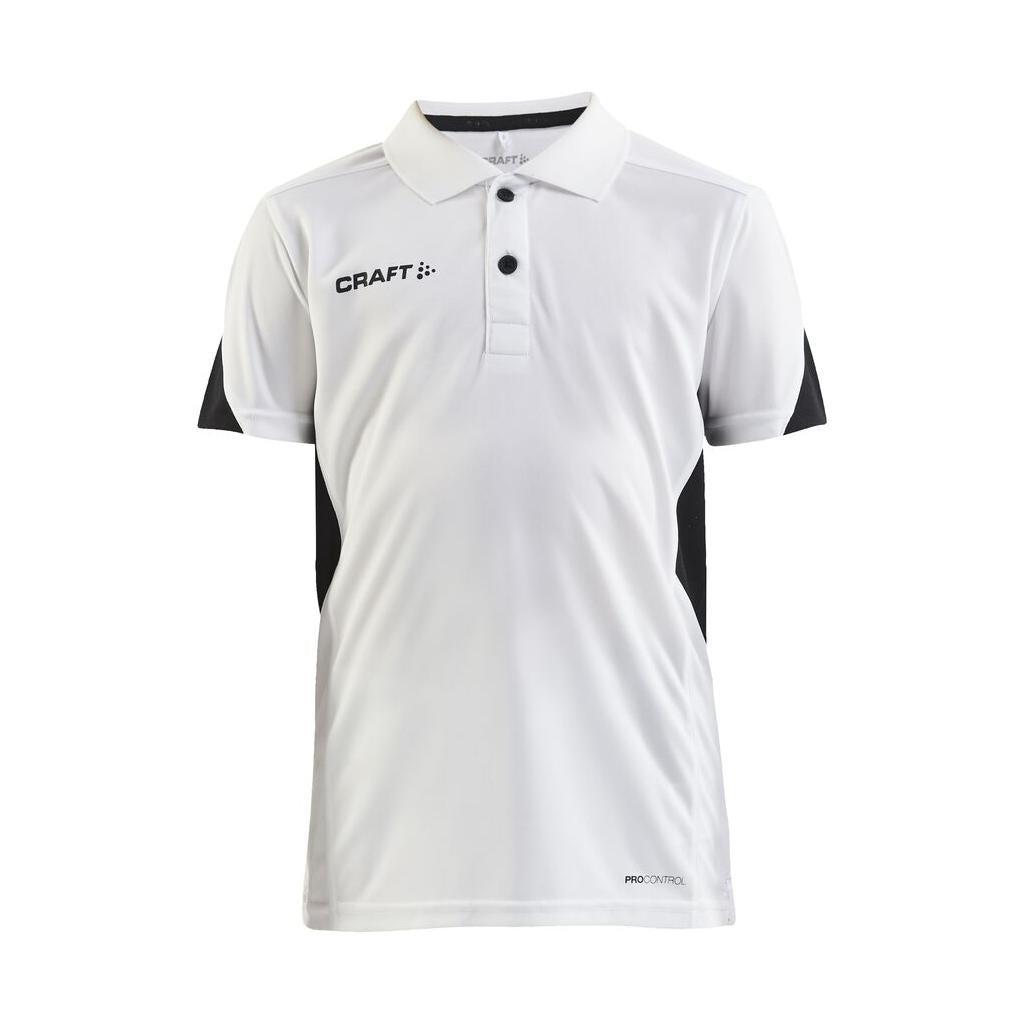 Pro Control Impact Polo J - White/Black - Front