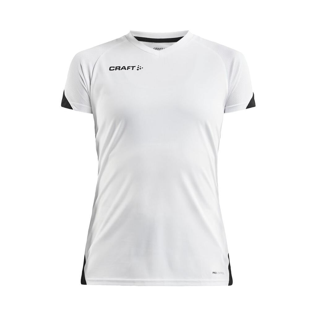 Pro Control Impact Ss Tee W - White/Black - Front