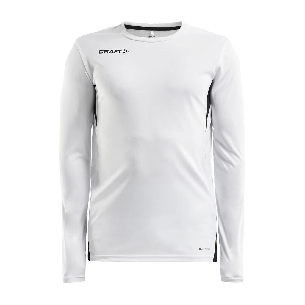 Pro Control Impact Ls Tee M - White/Black - Front
