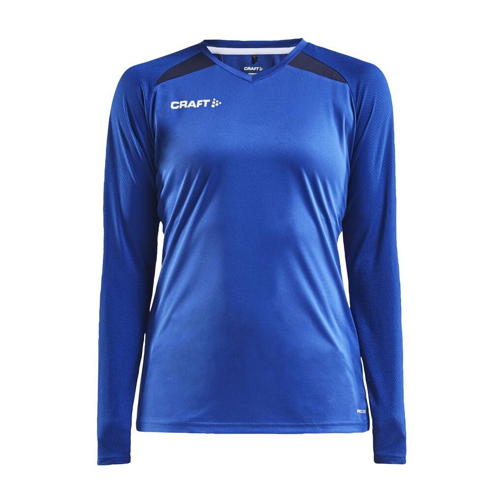 Pro Control Impact Ls Tee W - Club Cobolt/Navy - Front