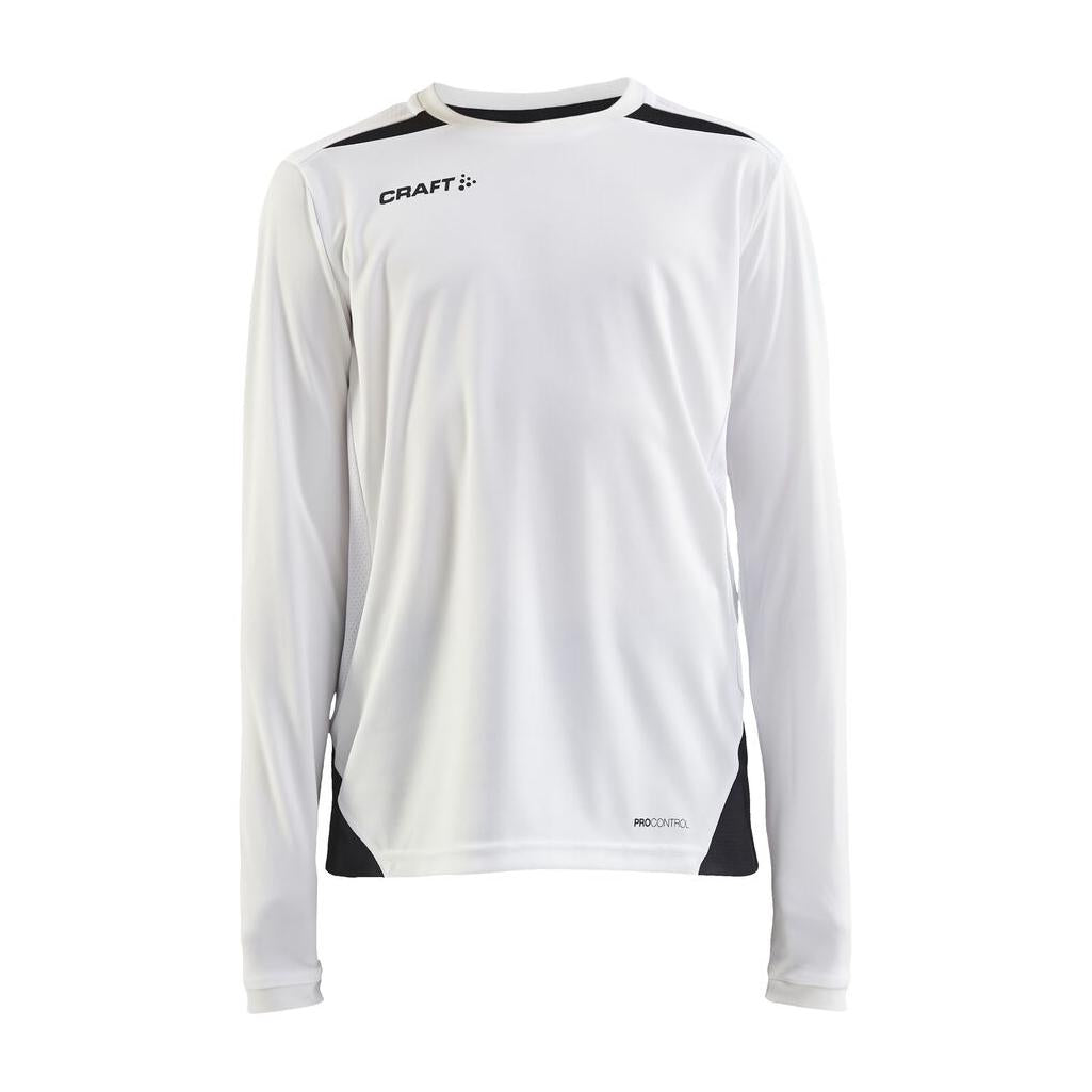 Pro Control Impact Ls Tee Jr - White/Black - Front