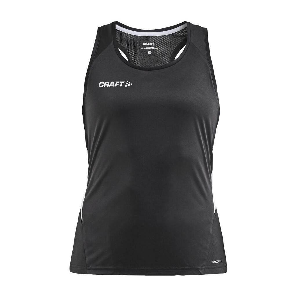 Pro Control Impact Singlet W - Black/White - Front