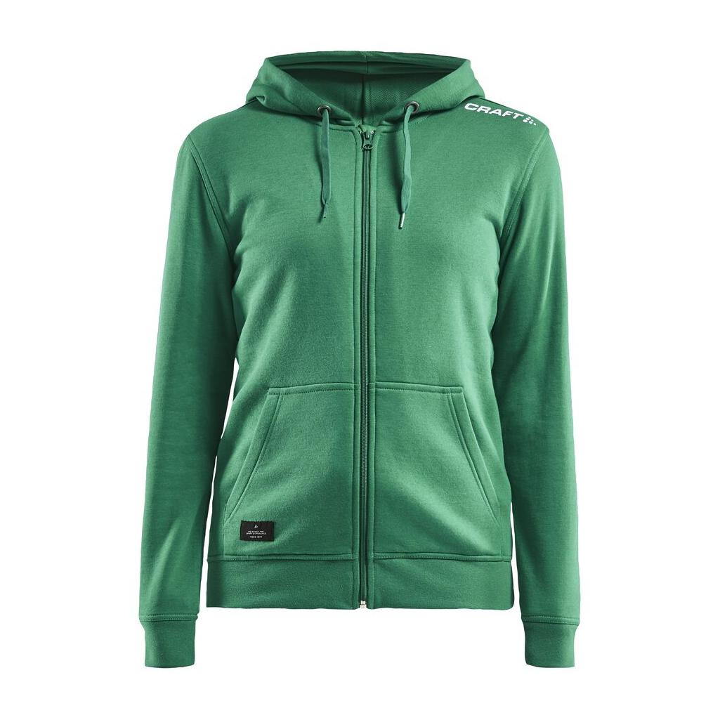 Community Fz Hoodie W - Green - Front