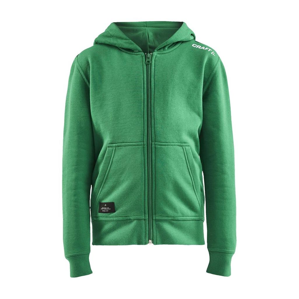Community Fz Hoodie Jr - Green - Front