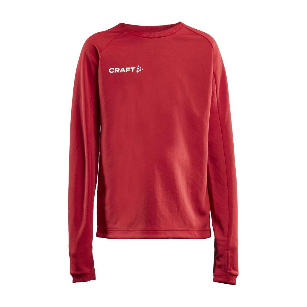 Evolve Crew Neck Jr - Red - Front
