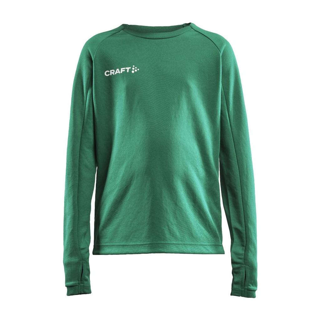 Evolve Crew Neck Jr - Green - Front