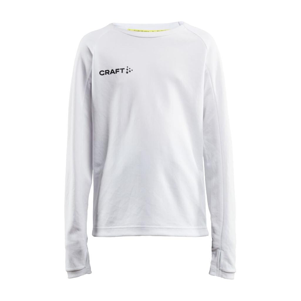 Evolve Crew Neck Jr - White - Front