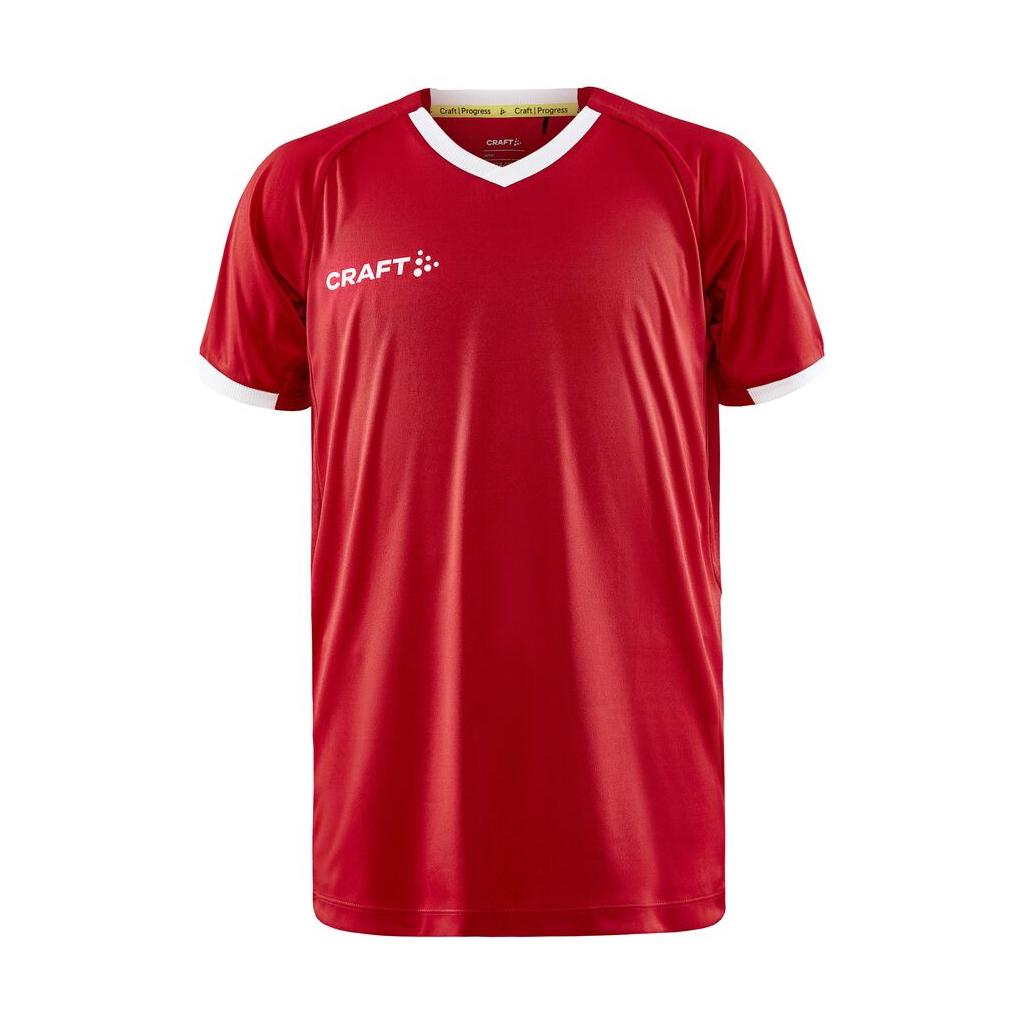 Progress 2.0 Solid Jersey Jr - Red - Front