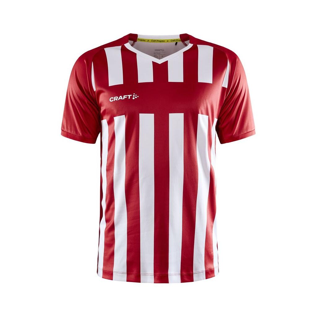 Progress 2.0 Stripe Jersey M - Red/White - Front