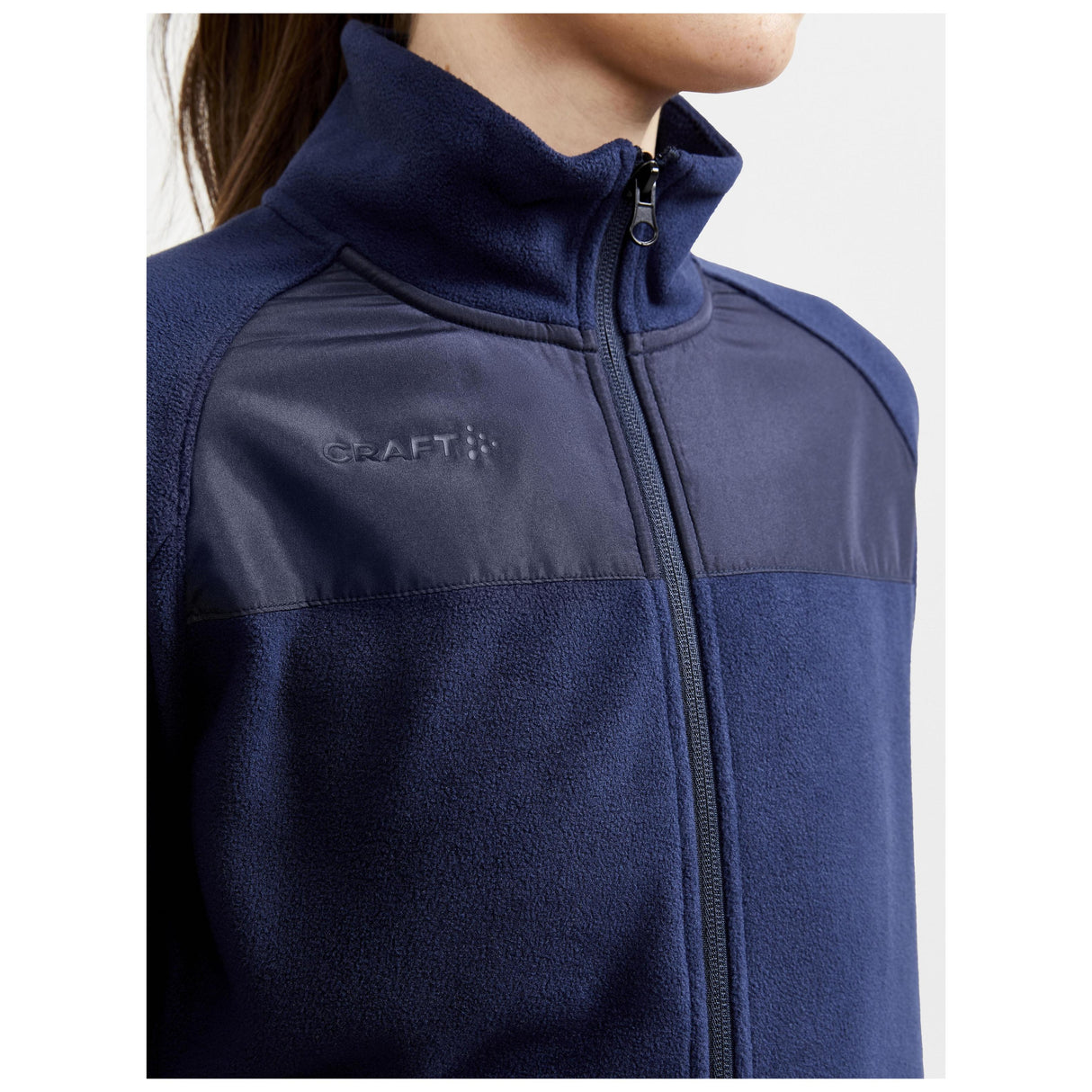 Adv Explore Fleece Midlayer W - Dark Blue - Closeup 4
