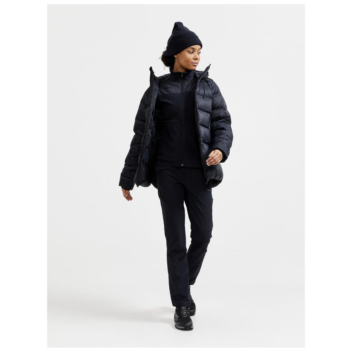 Adv Explore Fleece Midlayer W - Black - Closeup 5
