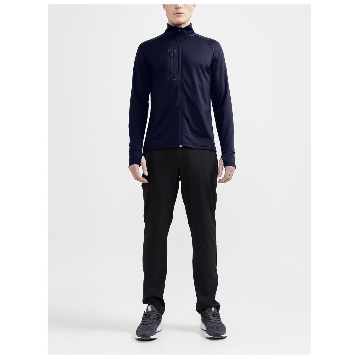 Adv Explore Light Midlayer M - Navy - Closeup 5