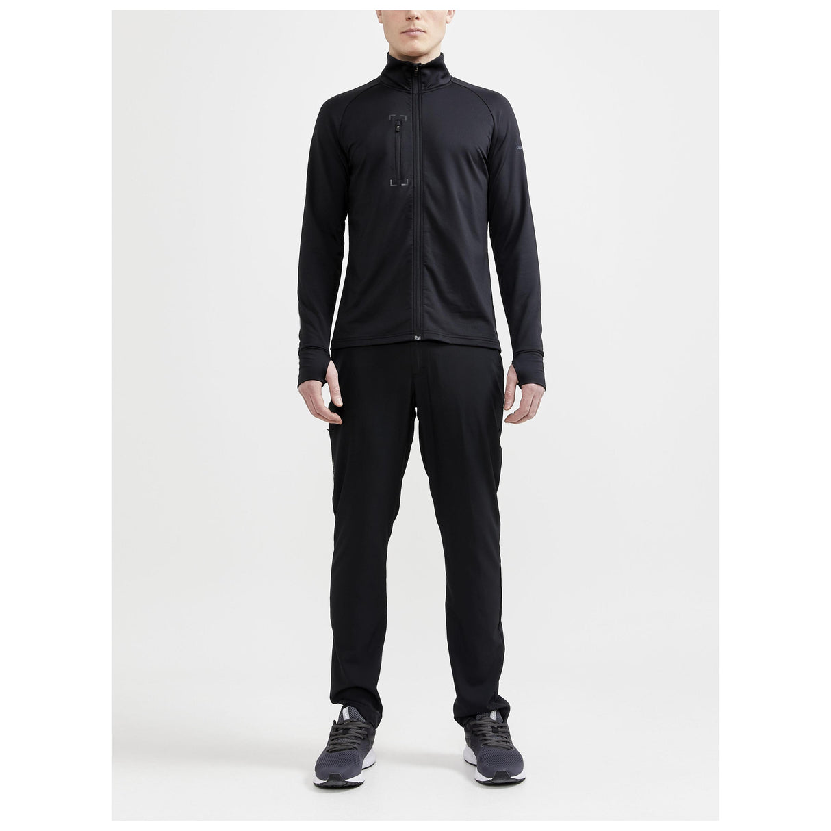 Adv Explore Light Midlayer M - Black - Closeup 5