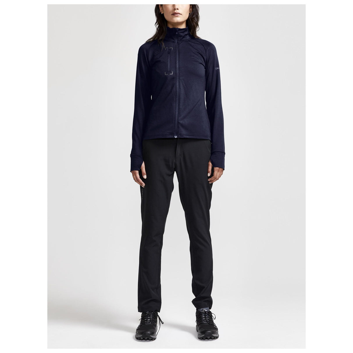 Adv Explore Light Midlayer W - Navy - Closeup 5