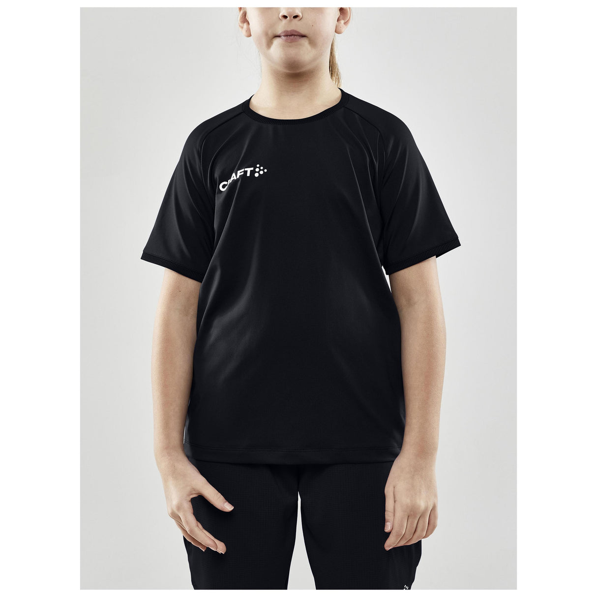 Progress Indoor Jersey Jr - Black - Closeup 1