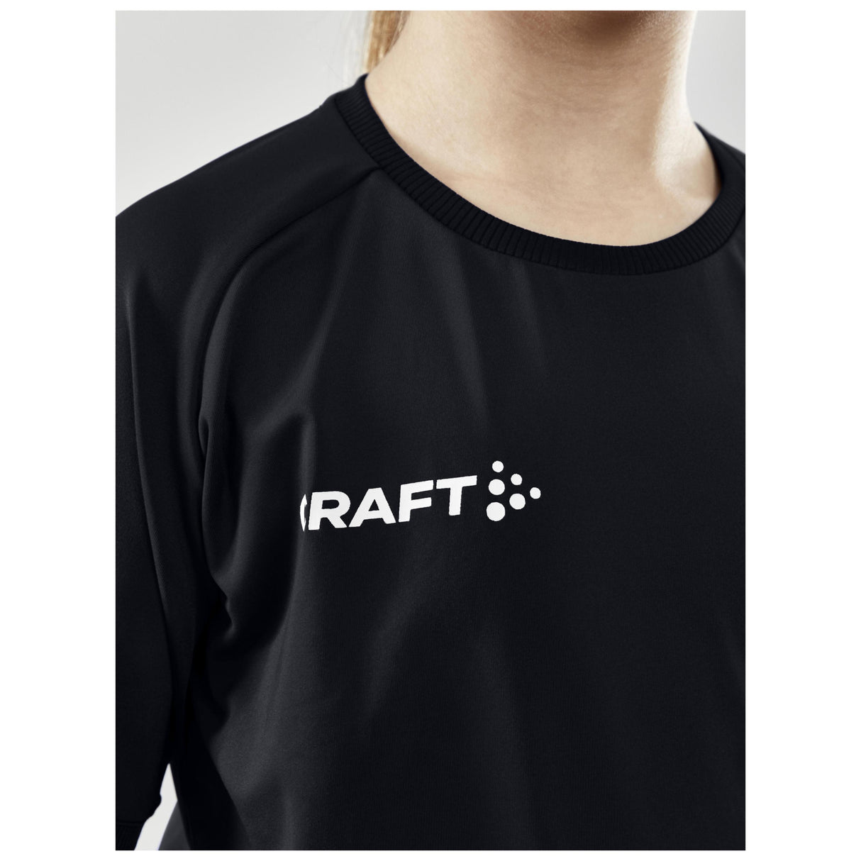 Progress Indoor Jersey Jr - Black - Closeup 4