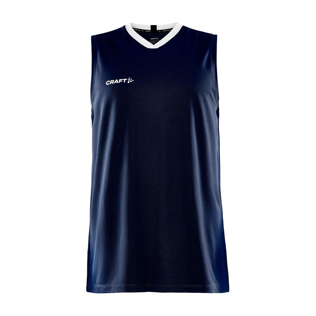 Progress Basket Singlet M - Navy - Front