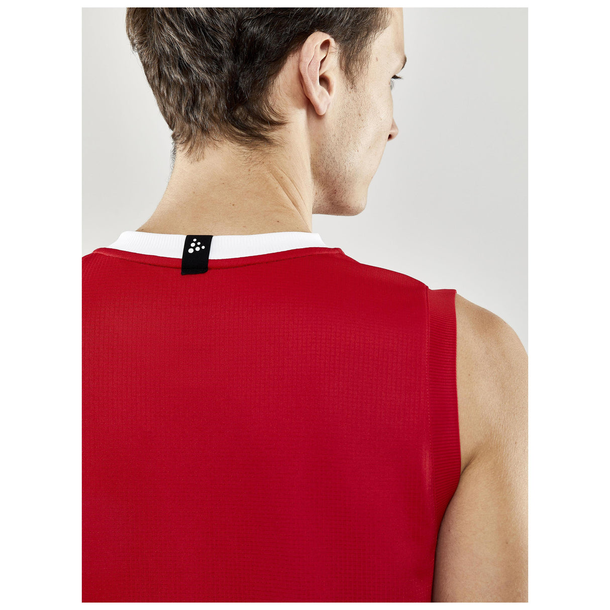 Progress Basket Singlet M - Red - Closeup 6