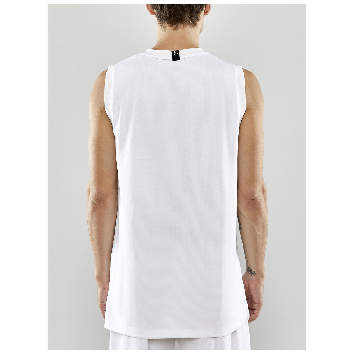 Progress Basket Singlet M - White - Closeup 3