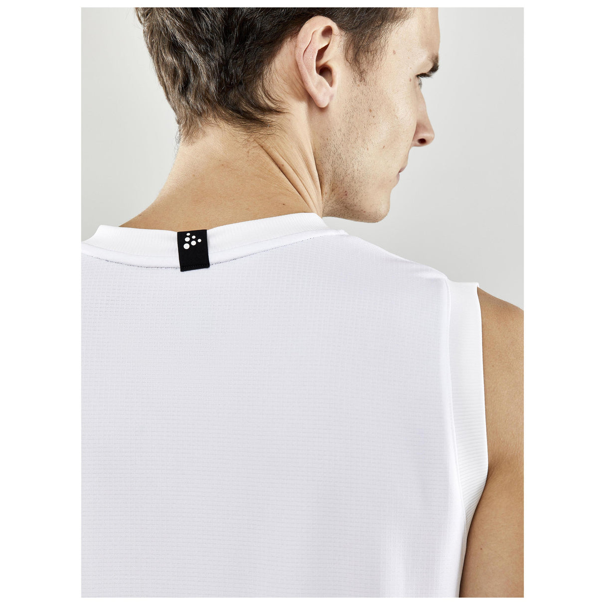 Progress Basket Singlet M - White - Closeup 6