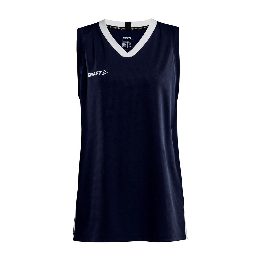 Progress Basket Singlet W - Navy - Front
