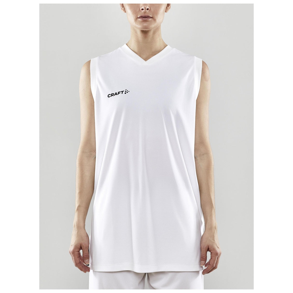 Progress Basket Singlet W - White - Closeup 1