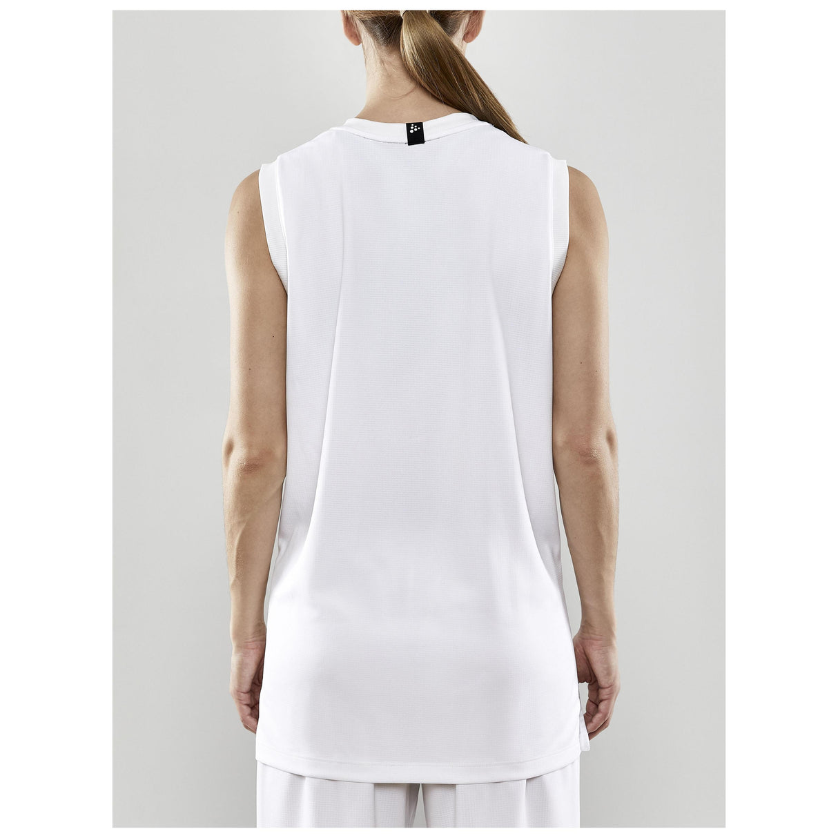 Progress Basket Singlet W - White - Closeup 3