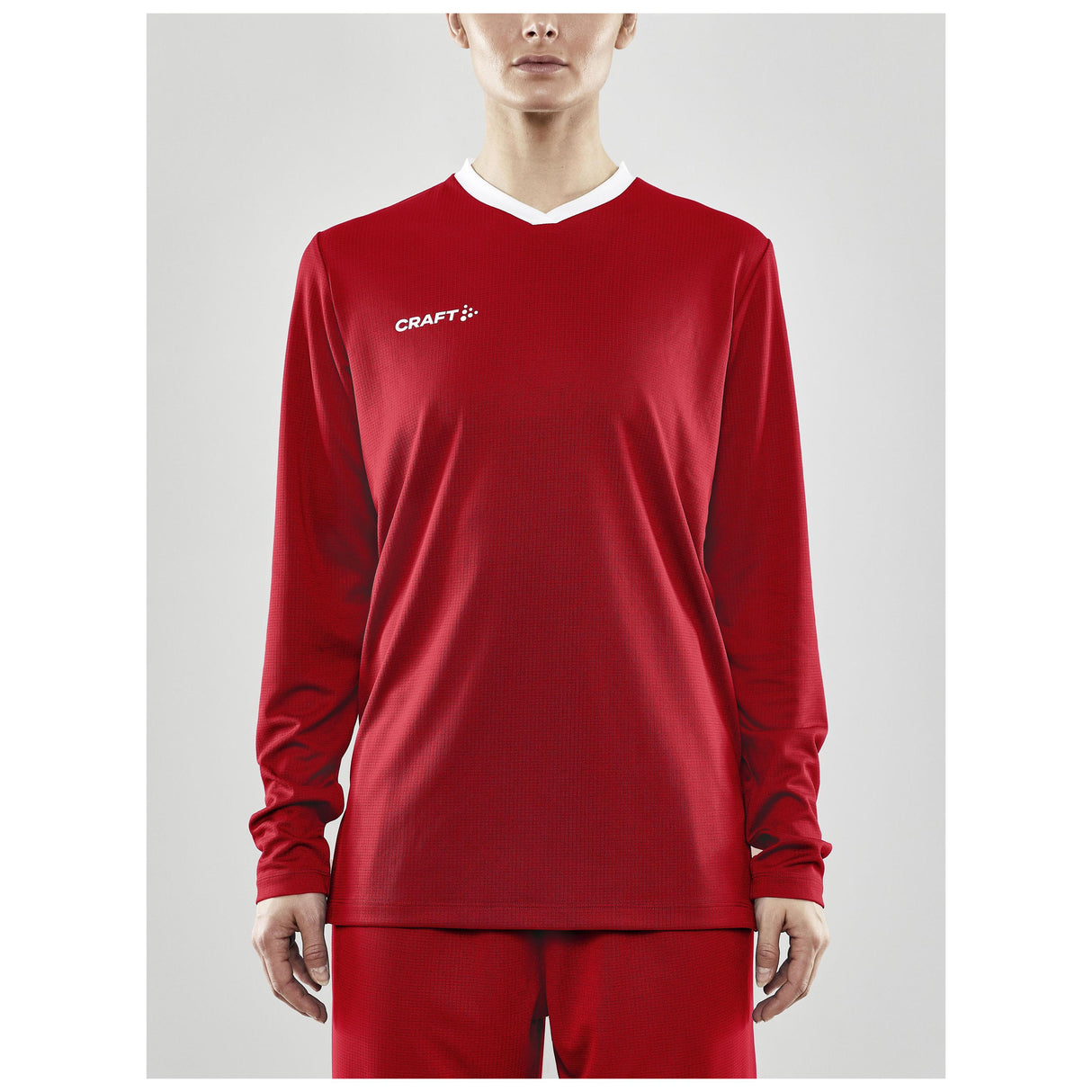 Progress Ls Basket Jersey W - Red - Closeup 1