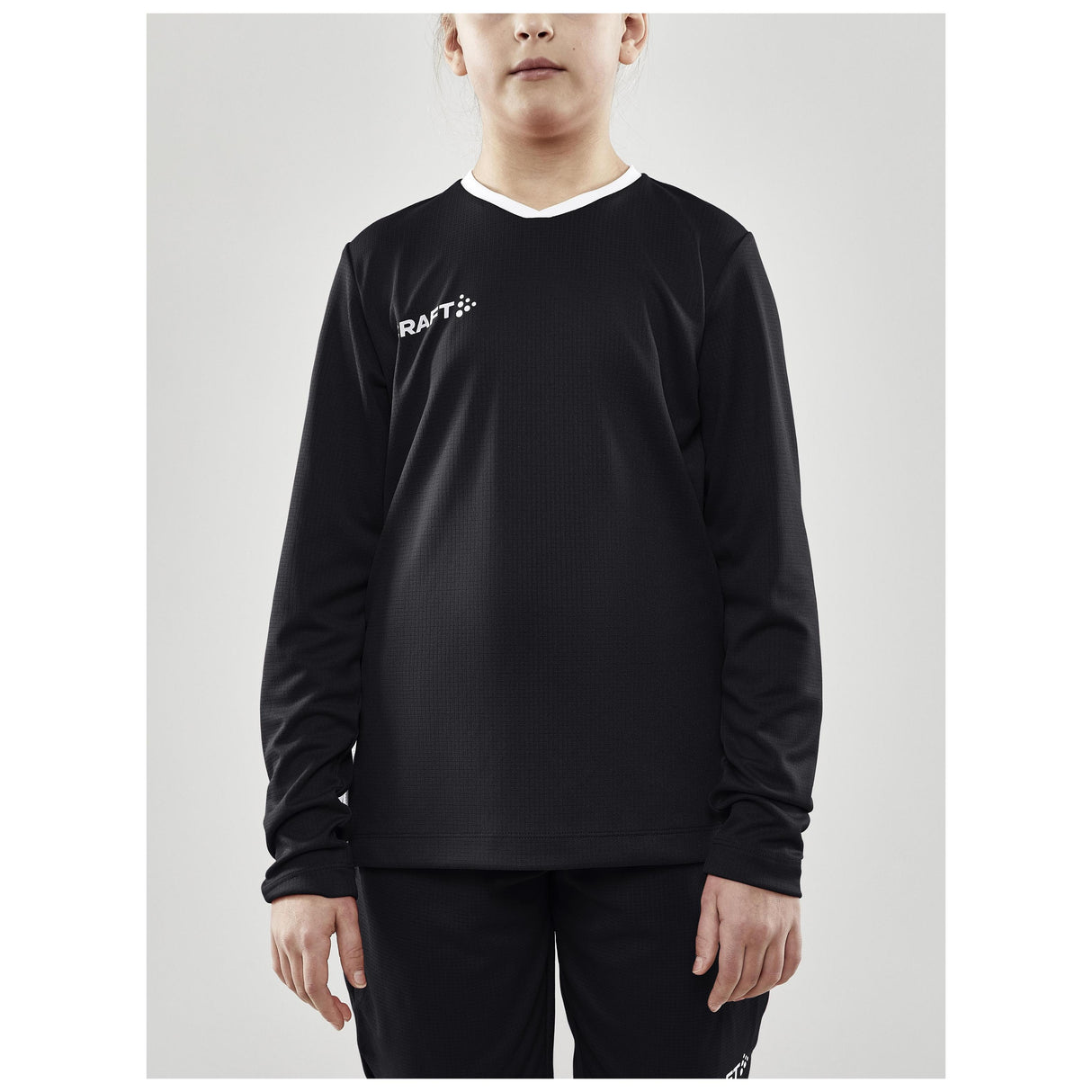 Progress Ls Basket Jersey Jr - Black - Closeup 1